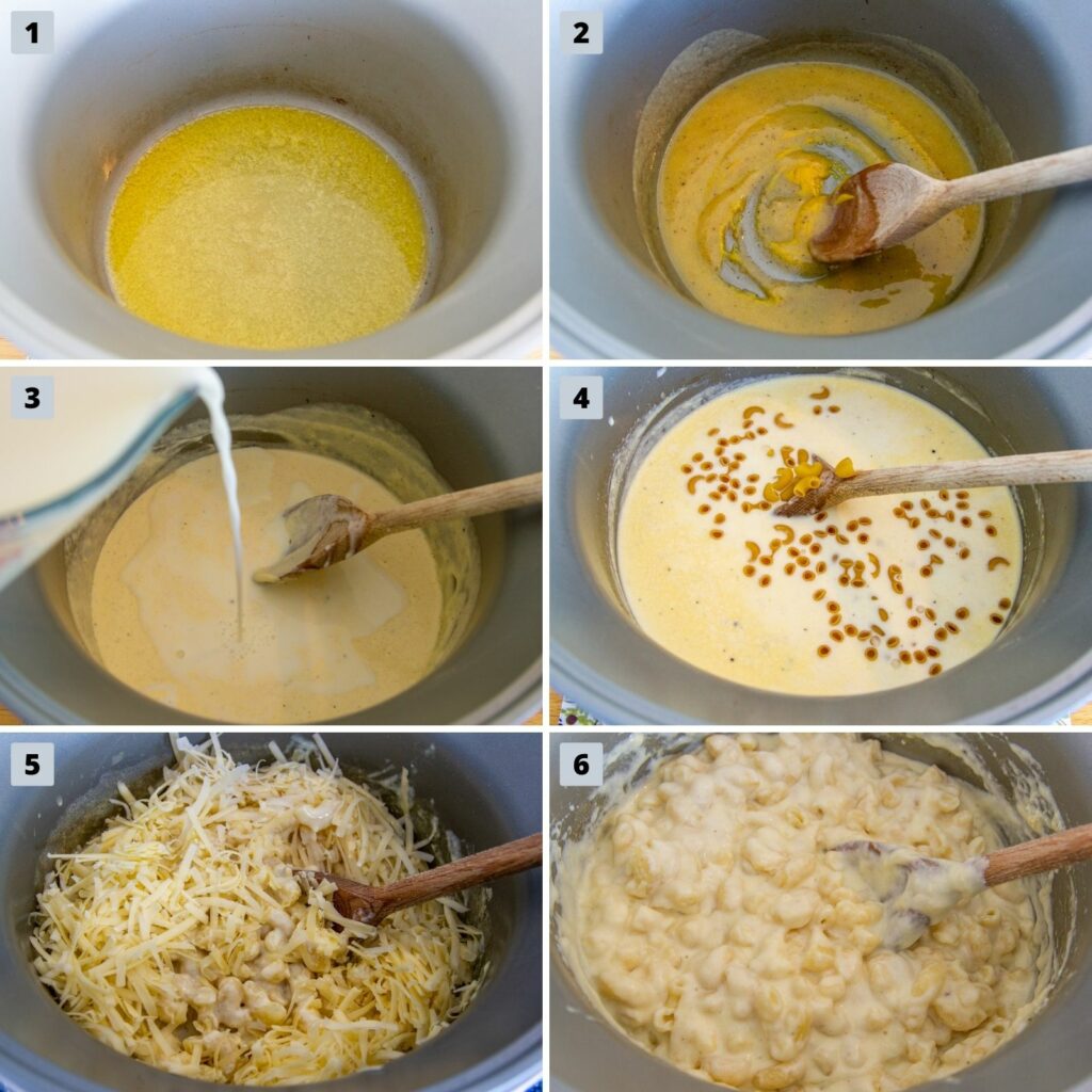 Steps to make macaroni cheese