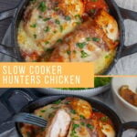 Slow Cooker Hunters Chicken pinterest image.
