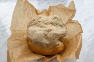 Image to show freshly cooked slow cooker bread.