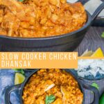Slow Cooker Chicken Dhansak pinterest image.